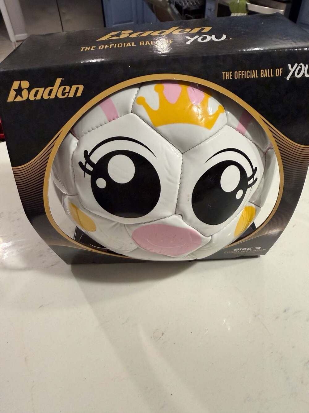 New Baden S130A-3029 Princess Soccer Ball Size 3